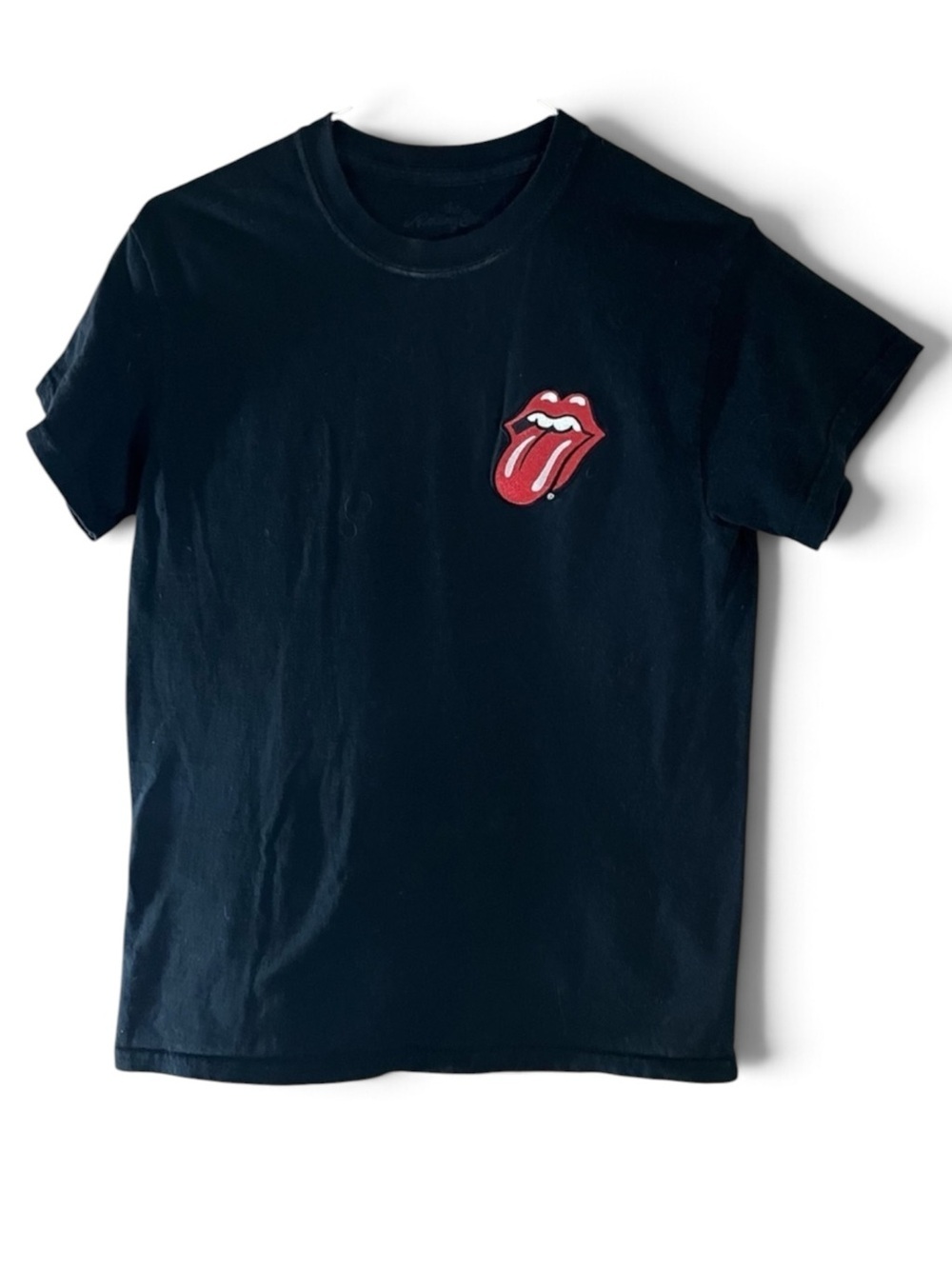 The Rolling Stones Dark Black Crew Tee Top
